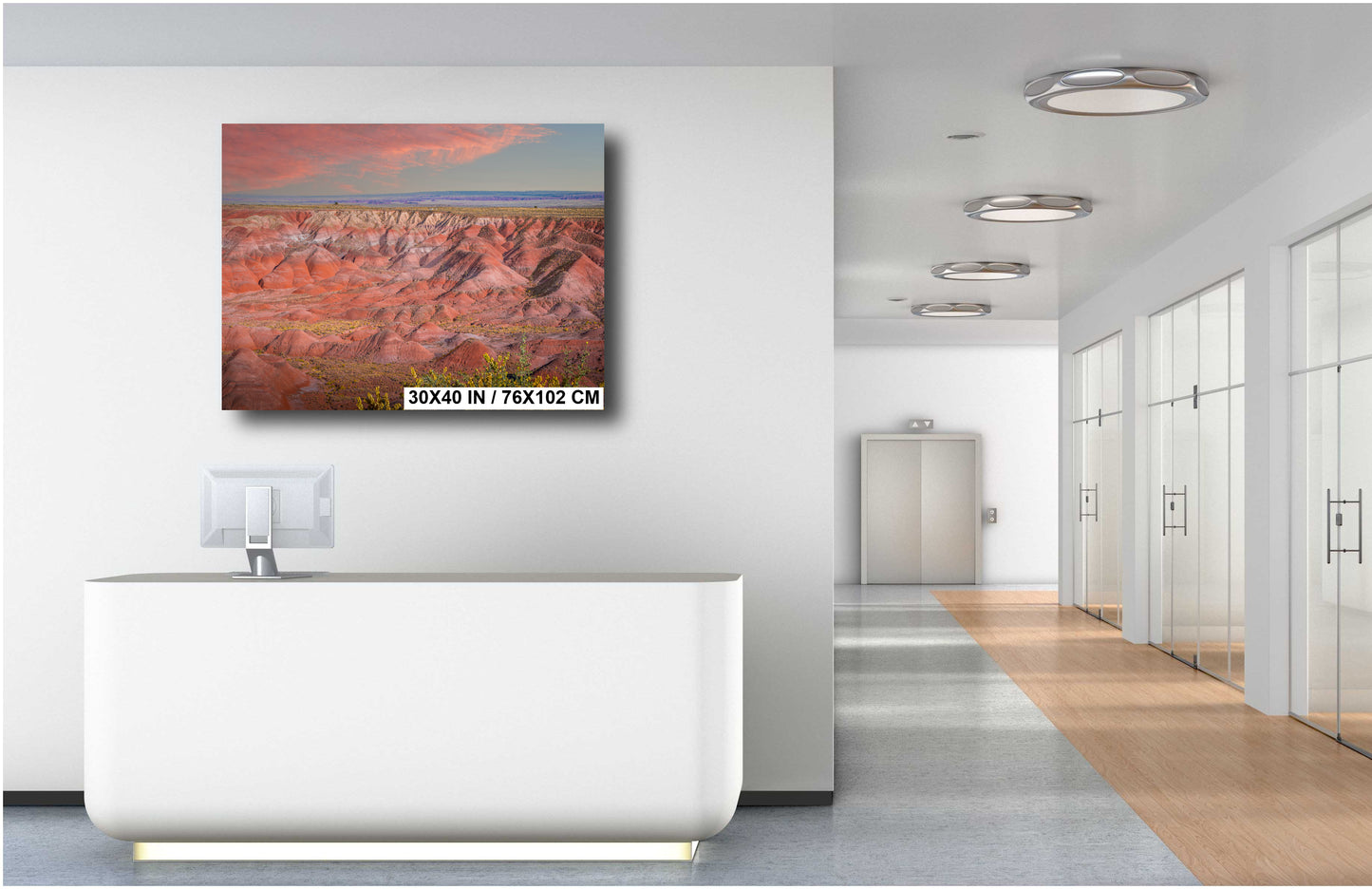 Nature's Color Palette: Painted Desert Arizona Wall Art Metal Acrylic Print Nature Landscape Photography