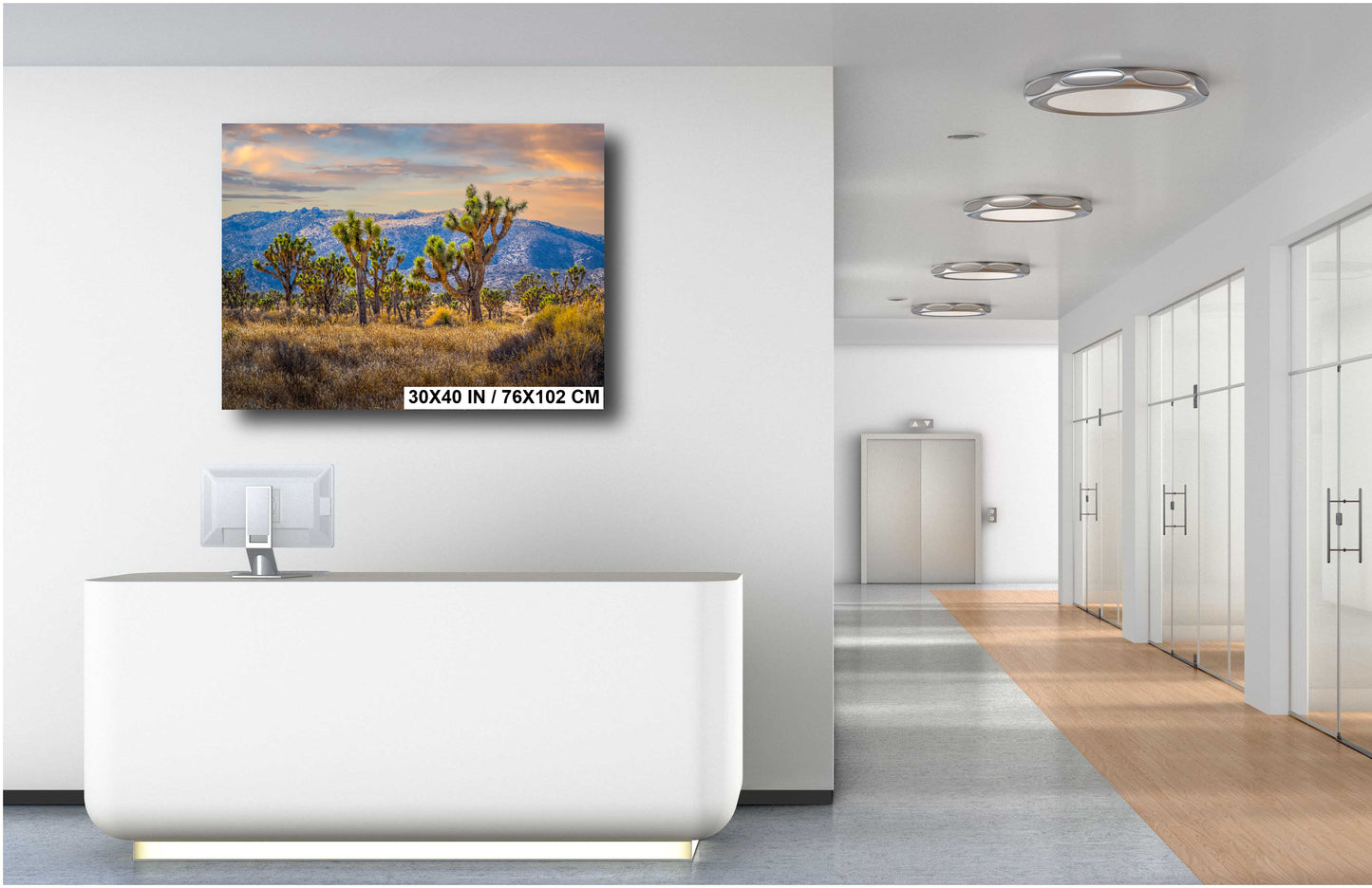 Joshua Tree Wall Art - California Desert Landscape Canvas Print | Rugged Rock Decor