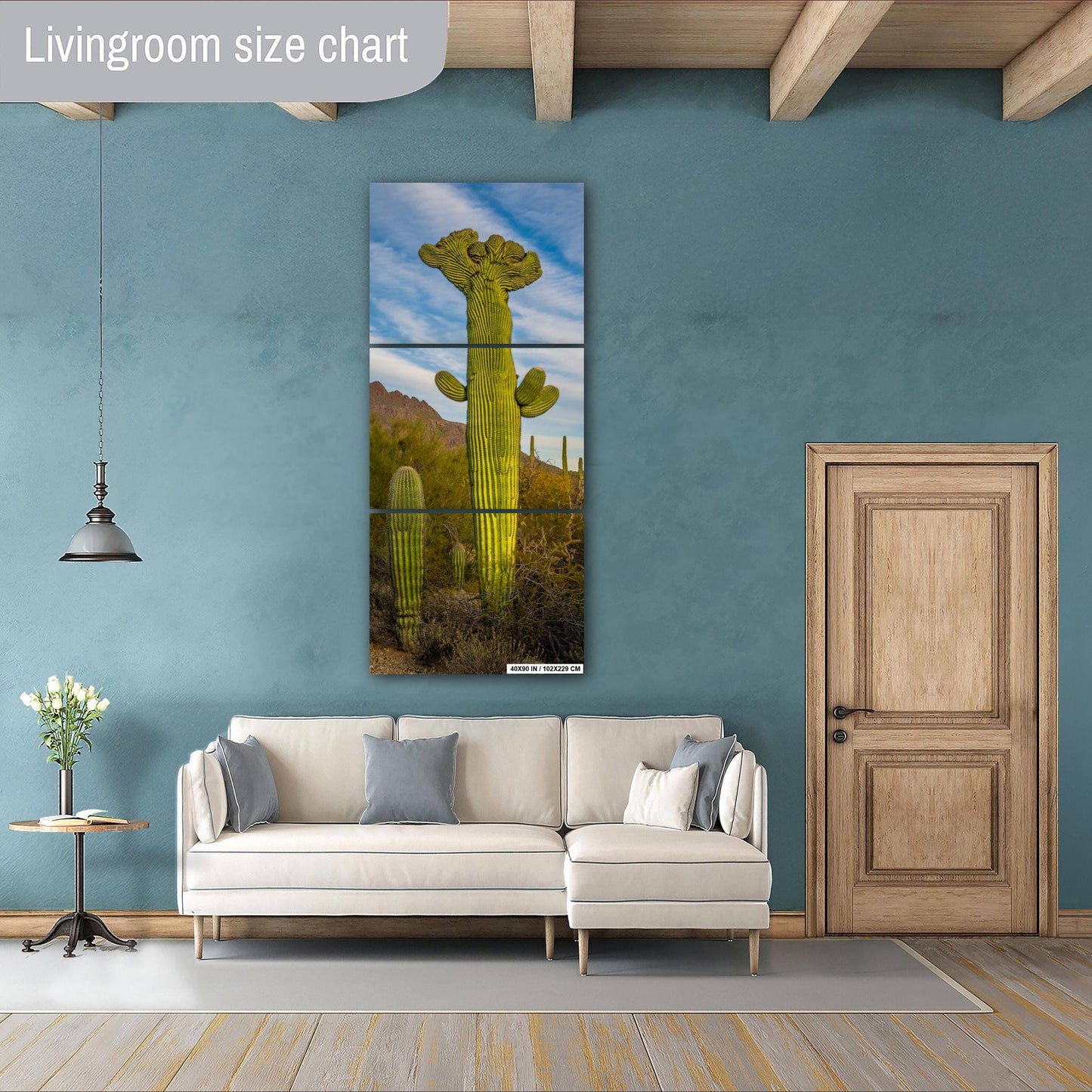 All Hail King Cacti! Giant Saguaro Cactus Tucson Mountain Park Arizona Wall Art Print Arizona Desert Southwestern Aluminum/Metal/Canvas
