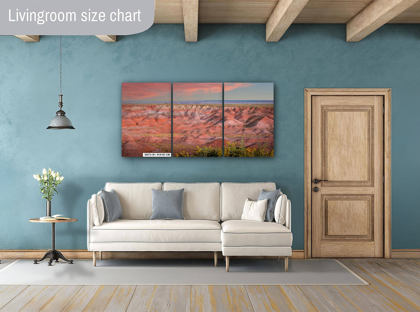 Nature's Color Palette: Painted Desert Arizona Wall Art Metal Acrylic Print Nature Landscape Photography