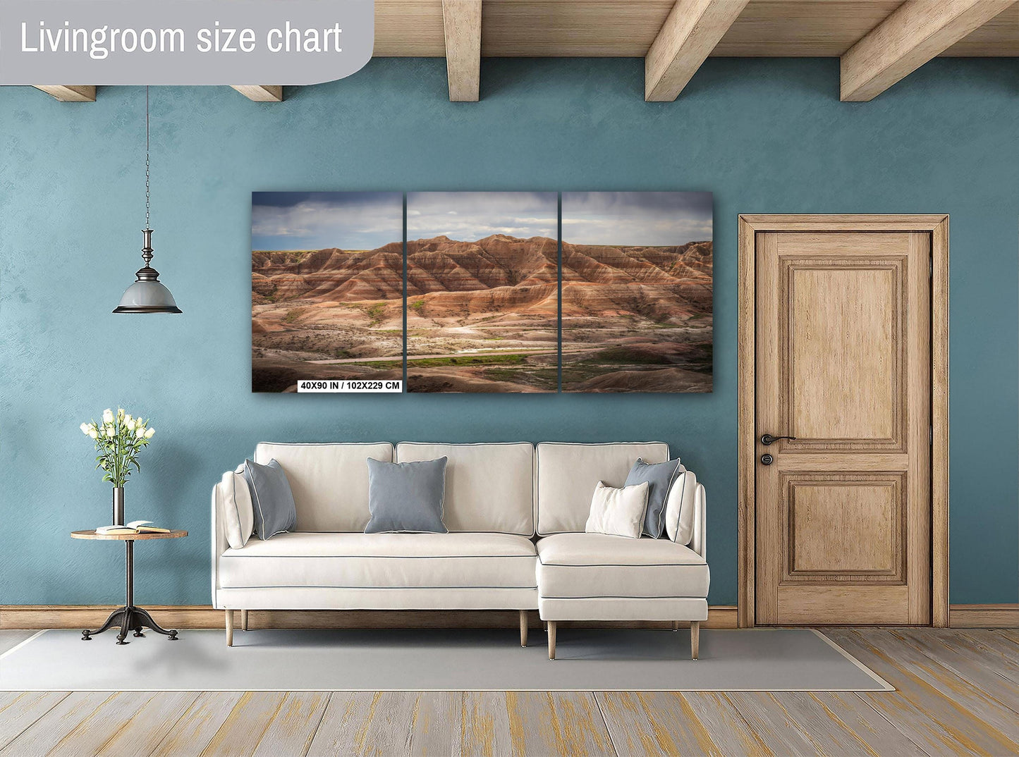 Badlands National Park SD Highway 240 Vista Layered Buttes South Dakota Photo Print, Desert Landscape Wall Art Decor, Acrylic Metal Canvas