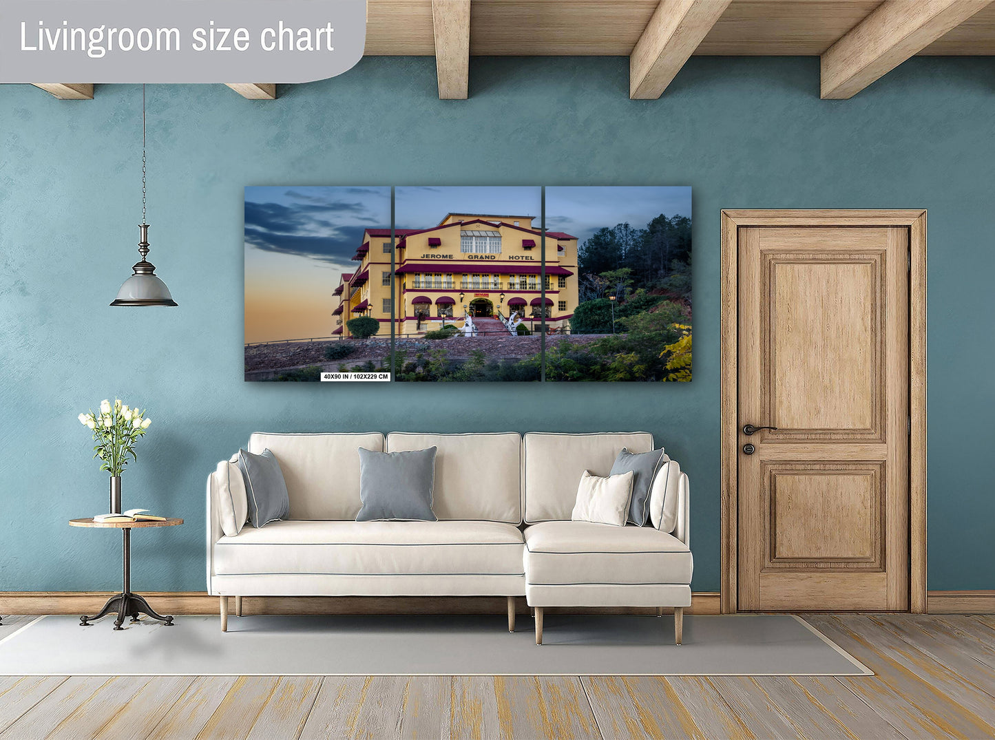 Haunted History: Jerome Grand Hotel Landscape Wall Art Arizona Ghost Town Metal Acrylic Print Photography