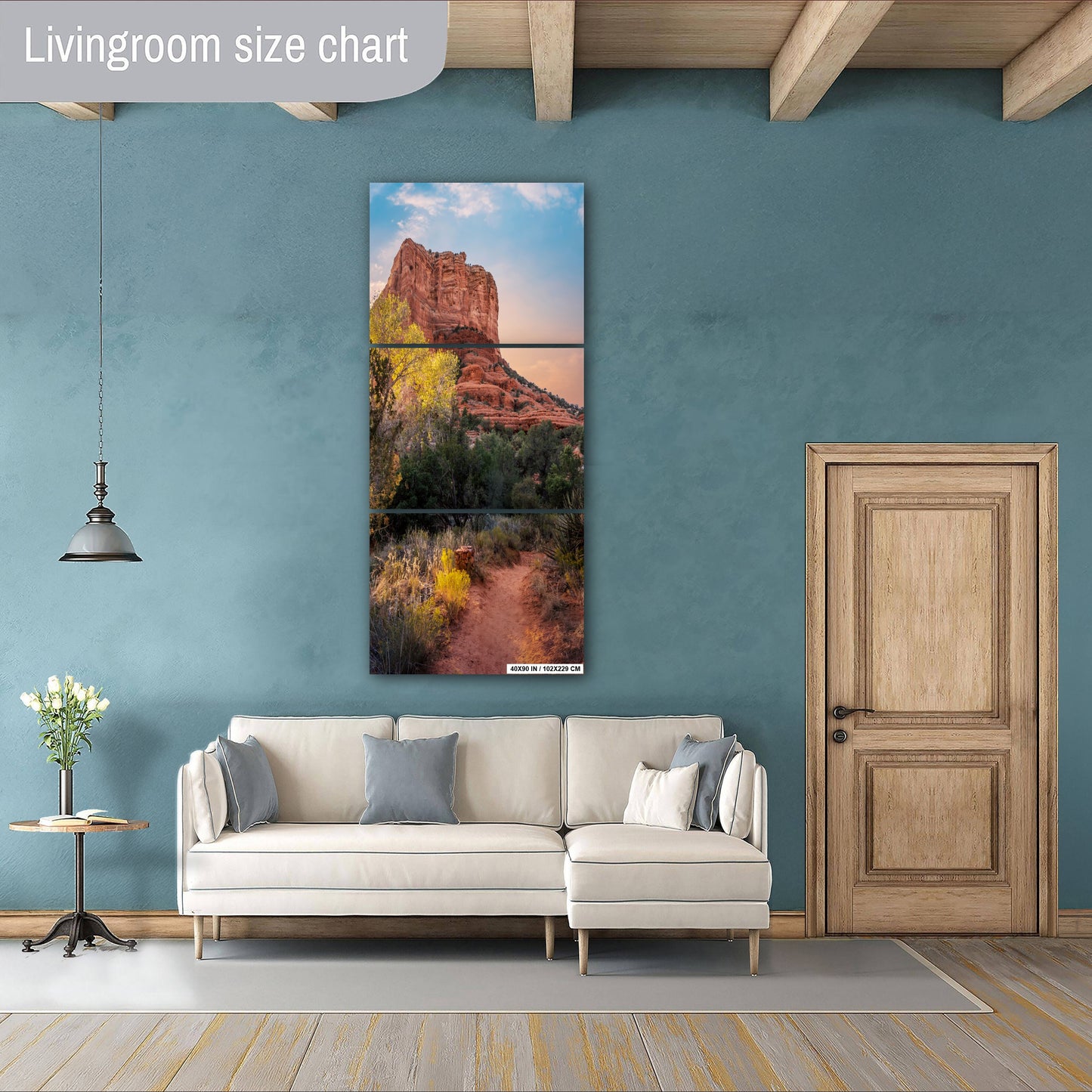 Majestic Vortex: Bell Rock Sedona Photography Arizona Wall Art Portrait Metal Canvas Print