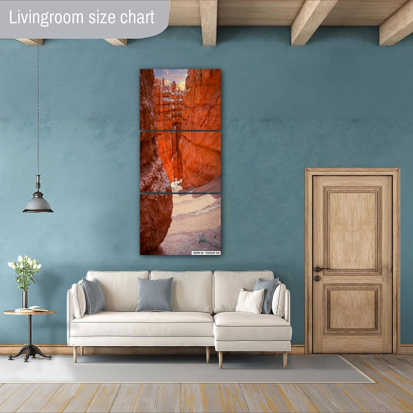 Red Rock Symphony: Wall Street Bryce Canyon Metal Canvas Print Utah Portrait Wall Art