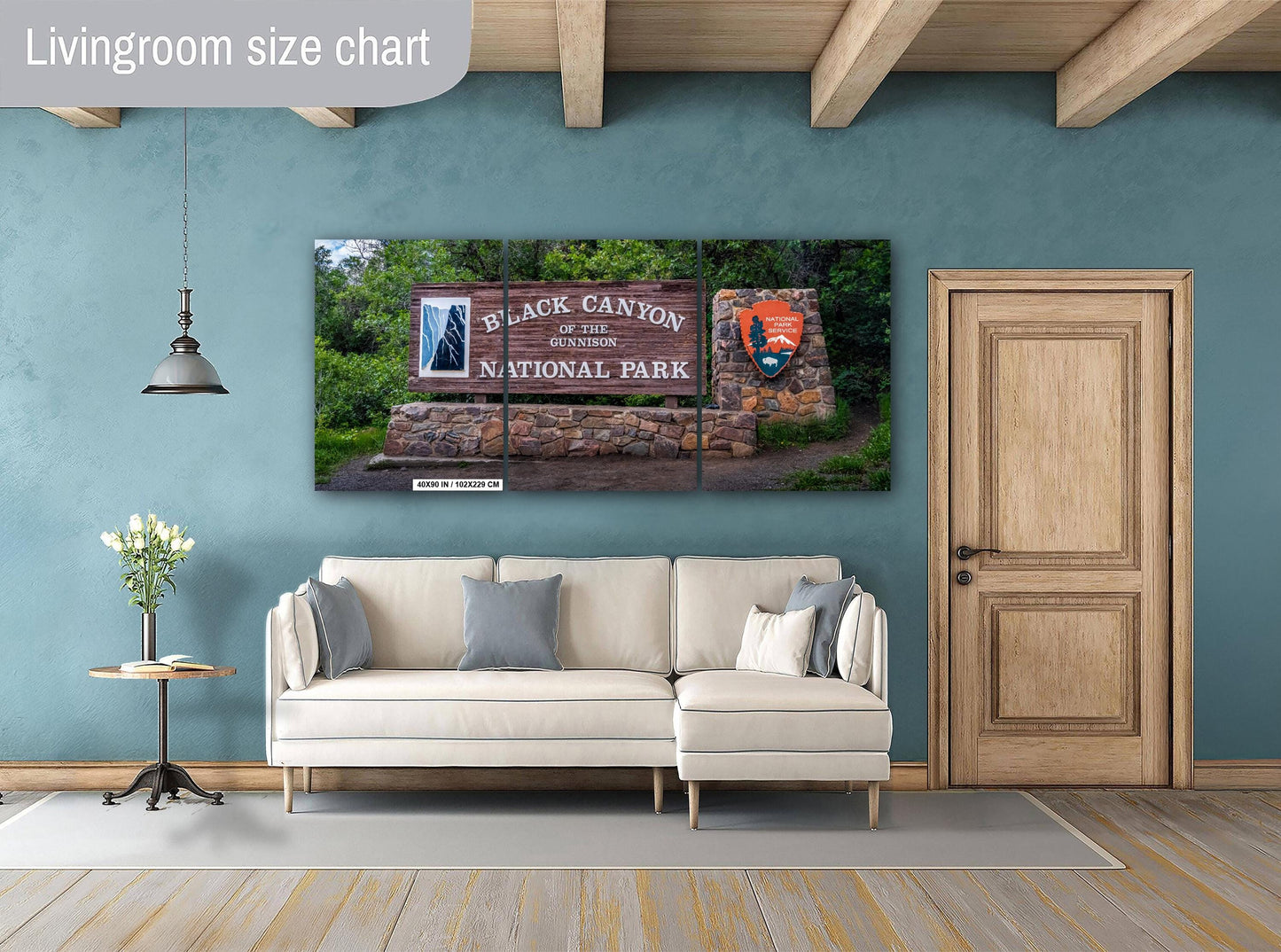 Black Canyon of the Gunnison National Park Welcome Sign, Colorado Print Wall Art Southwestern Photography Aluminum/Acrylic/Metal/Canvas