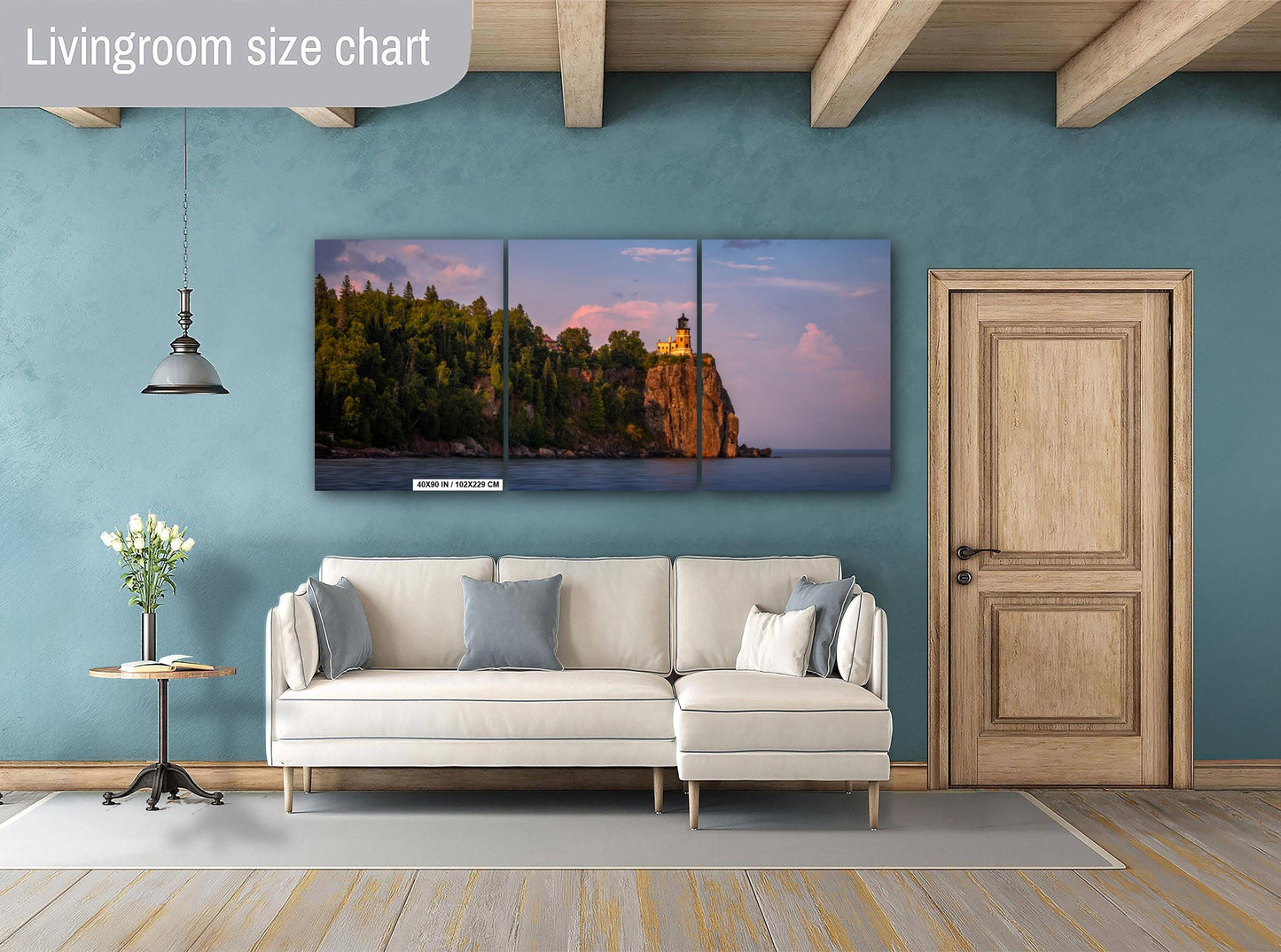 Split Rock Lighthouse at Sunset on Minnesota's North Shore Lake Superior Print Wall Art Nautical Photography Aluminum/Acrylic/Metal/Canvas