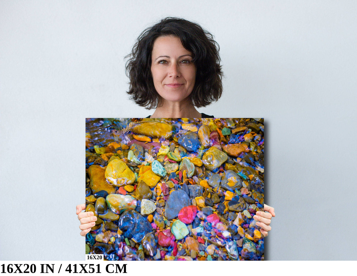 Jewels of the Rockies: Rainbow Rocks Canvas Print Lake McDonald Glacier Wall Art National Park Montana Photography