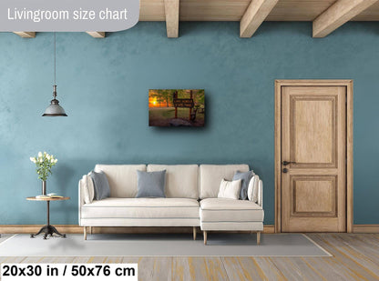 Lake Bemidji State Park Sign at Sunset Wall Art Print Aluminum/Acrylic/Metal/Canvas Forest Photography Hanging Home Decor Historic Landmark