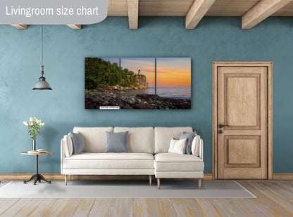 Golden Hour at Split Rock Lighthouse on Minnesota's North Shore, Lake Superior Print Wall Art Photography Aluminum/Acrylic/Metal/Canvas