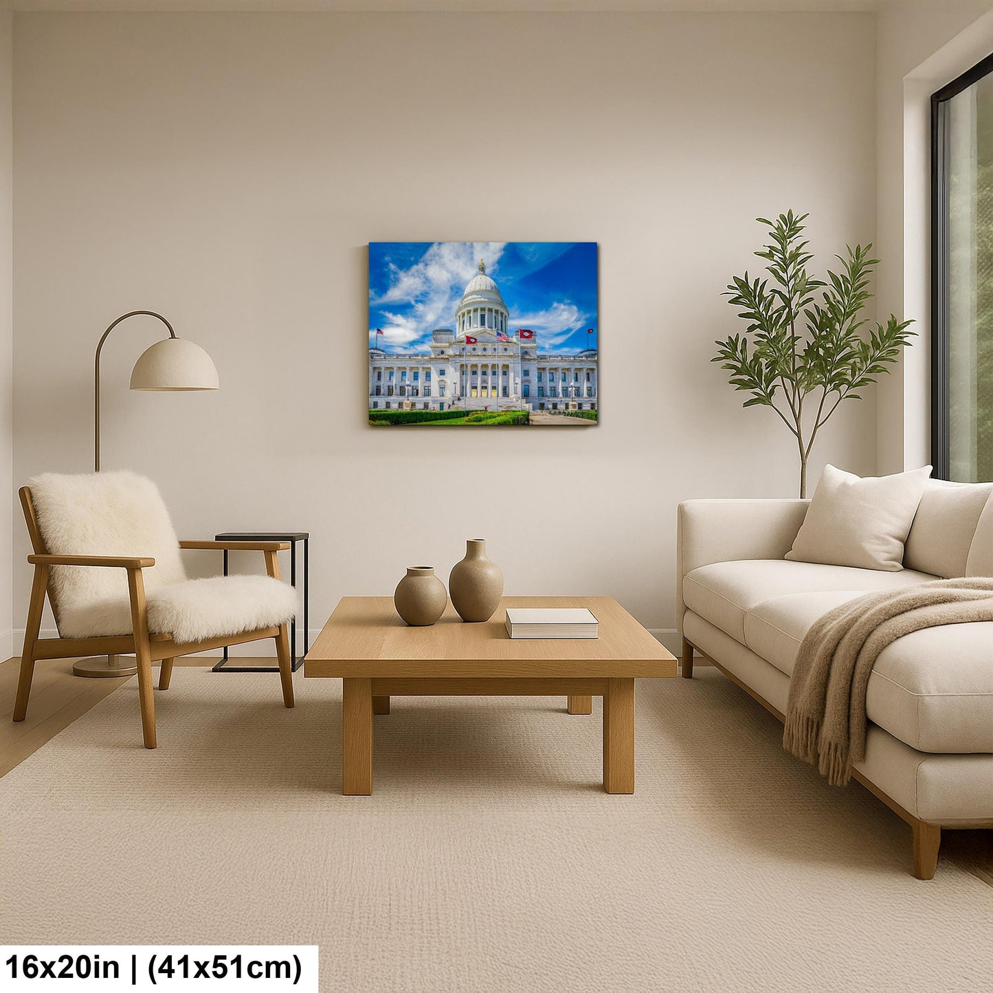 Domed Arkansas State Capitol Building Little Rock Arkansas Photography Print Wall Art