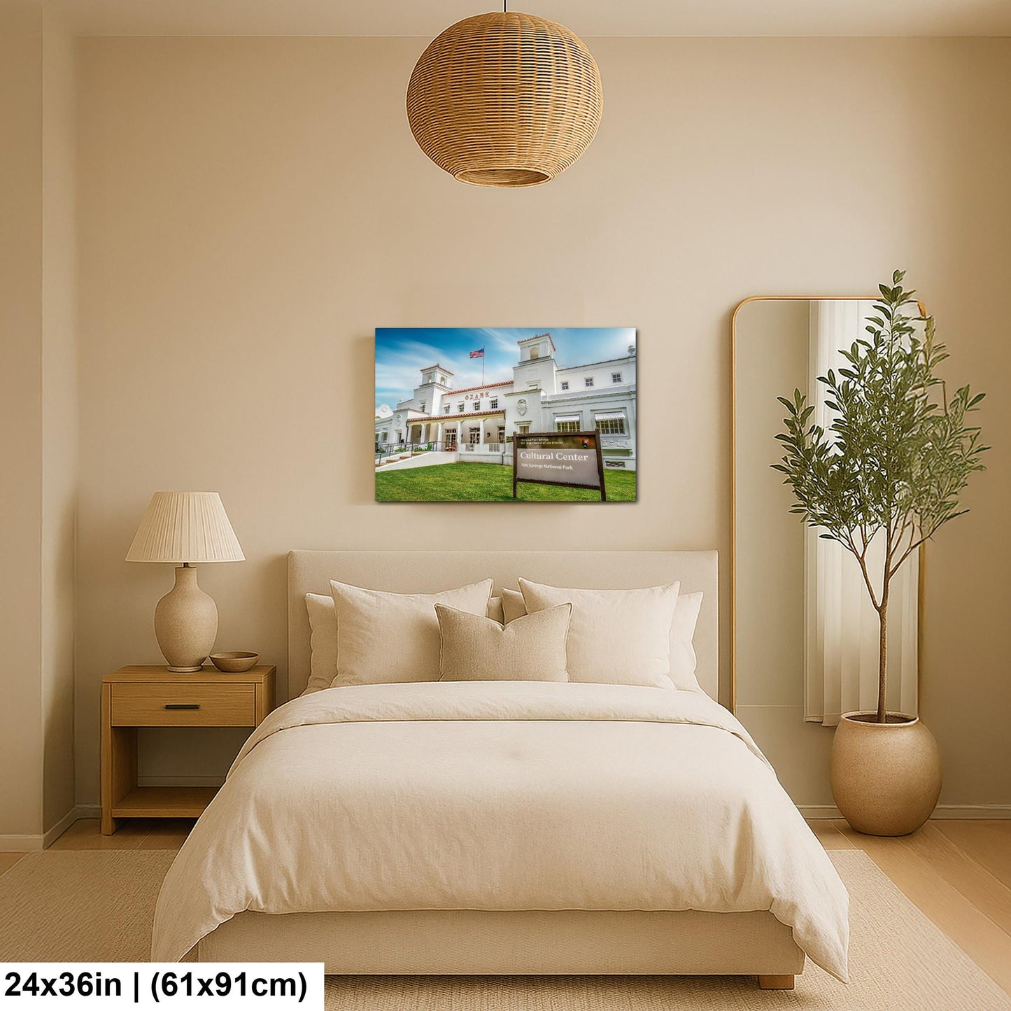 Ozark Bathhouse Cultural Center Hot Springs National Park Arkansas Historic Wall Art Print