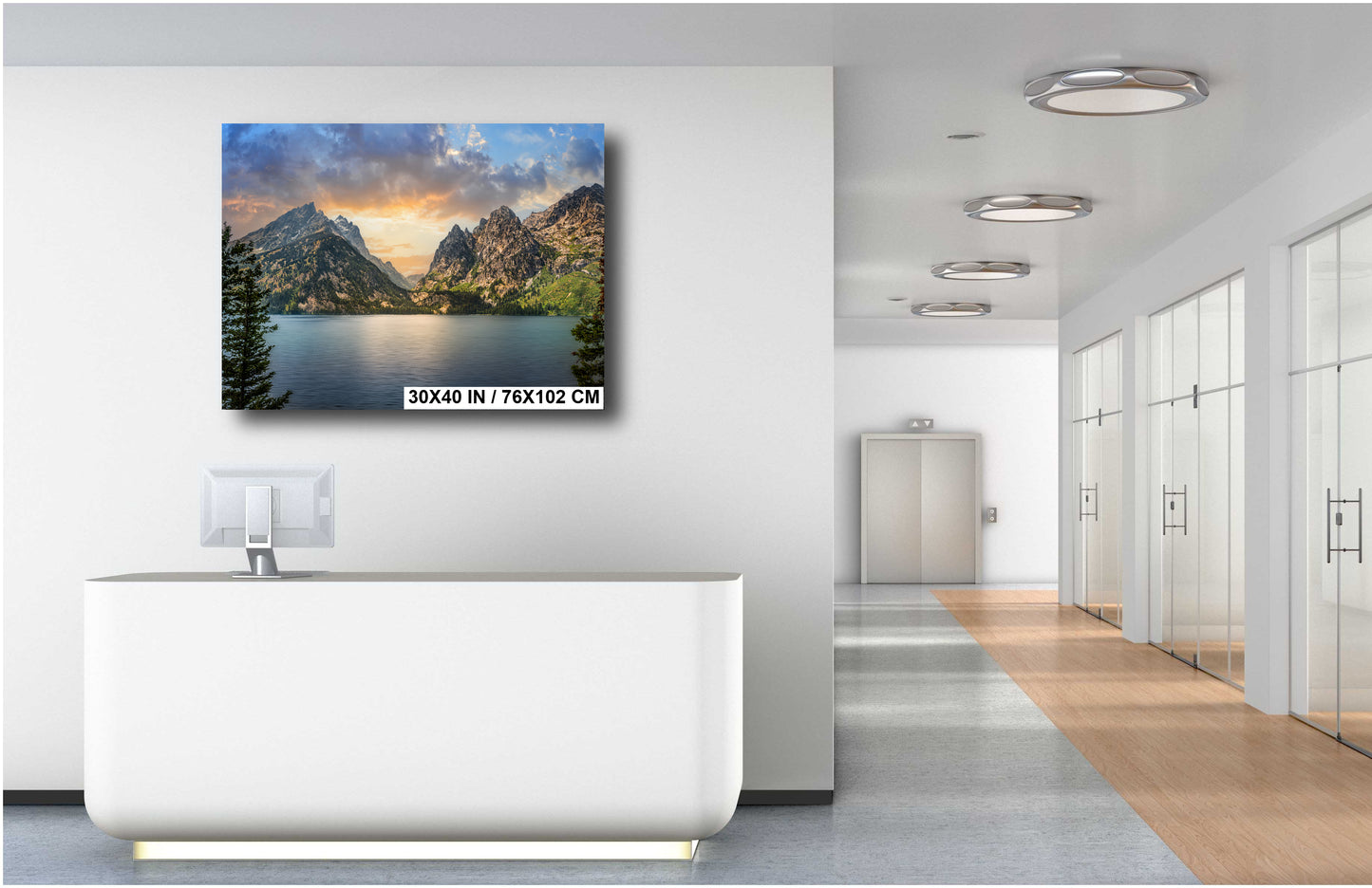 Cascading Beauty: Jenny Lake Wall Art Cascade Canyon Turnout Metal Acrylic Print Grand Teton National Park Landscape