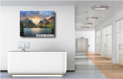 Cascading Beauty: Jenny Lake Wall Art Cascade Canyon Turnout Metal Acrylic Print Grand Teton National Park Landscape