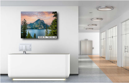 Jewel of the Tetons: Jenny Lake Grand Teton National Park Wall Art Photography Wyoming Metal Aluminum Print