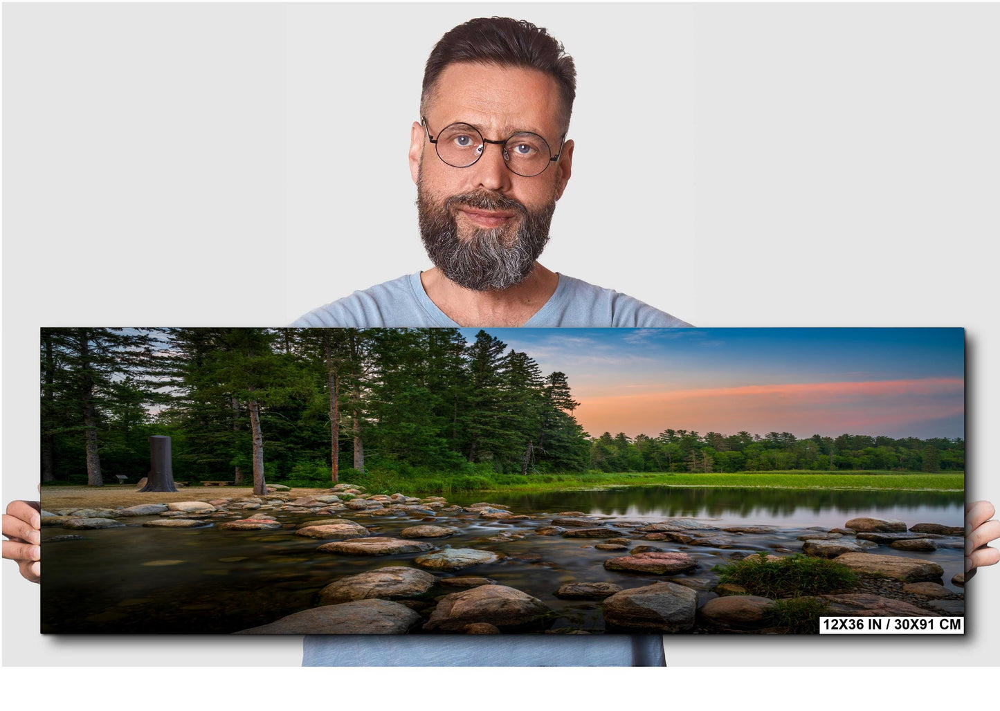 Itasca State Park Minnesota Headwaters of the Mississippi River Photo Print, Sunset Lake Forest Nature Wall Art Metal Canvas Photography