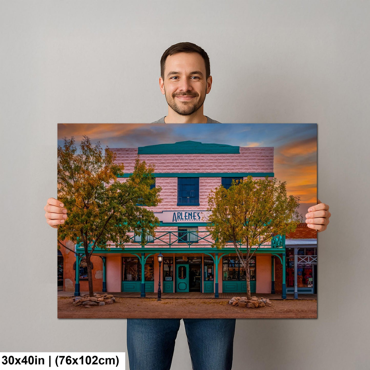 Arlene’s Gallery Storefront Photography Print, Tombstone Arizona Historic Western Architecture Wall Art Home or Office Decor