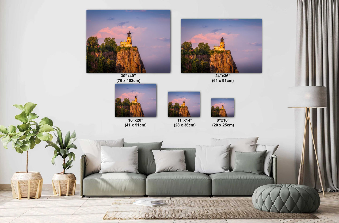Golden Hour at Split Rock Lighthouse Minnesota North Shore Lake Superior Print Wall Art Midwestern Photography Aluminum/Acrylic/Metal/Canvas