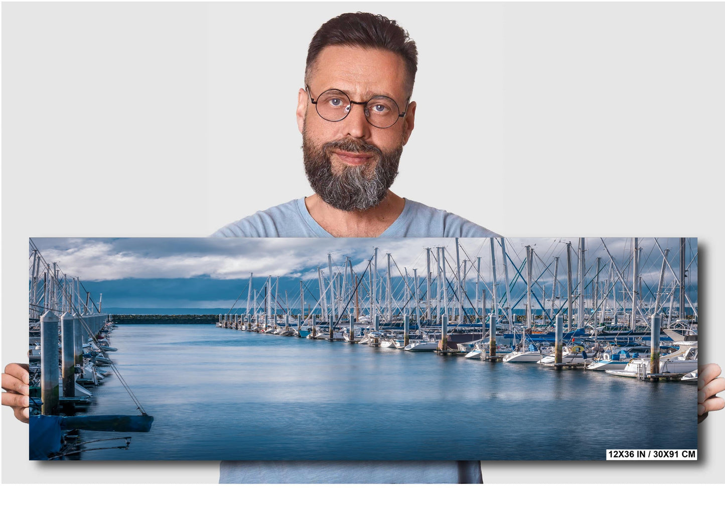 Chilly Morning at Shilshole Bay Marina Ballard Puget Sound Print Wall Art Seattle Washington Metal Canvas Nautical Photography Travel Gift