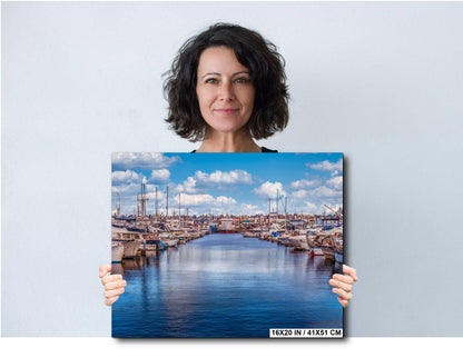 Seattle Fishermen's Terminal Art: Nautical Marina Print, Canvas, Metal, or Acrylic