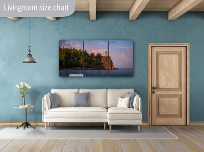 Split Rock Lighthouse at Sunset on Minnesota's North Shore Lake Superior Print Wall Art Nautical Photography Aluminum/Acrylic/Metal/Canvas