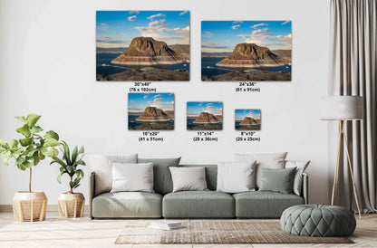 The Great Elephant Butte Rock: Elephant Butte Lake State Park Reservoir New Mexico Wall Art Print Aluminum/Acrylic/Metal/Canvas