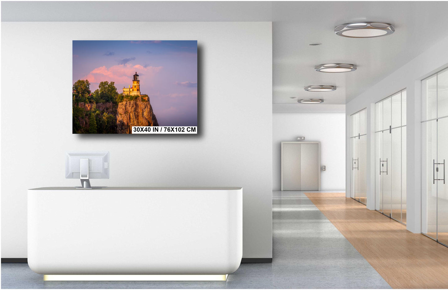 Golden Hour at Split Rock Lighthouse Minnesota North Shore Lake Superior Print Wall Art Midwestern Photography Aluminum/Acrylic/Metal/Canvas