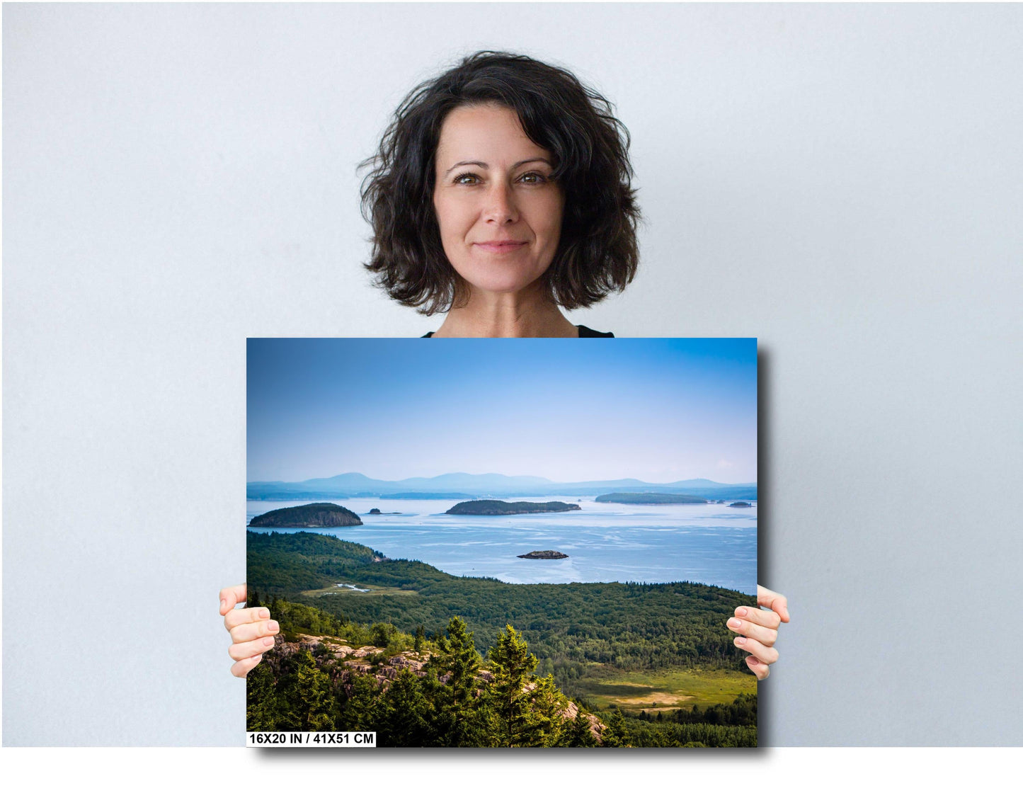 Acadia’s Cadillac Mountain Overlook: Wall Art Print Acadia National Park Mount Desert Island, Maine Aluminum/Acrylic/Metal/Canvas