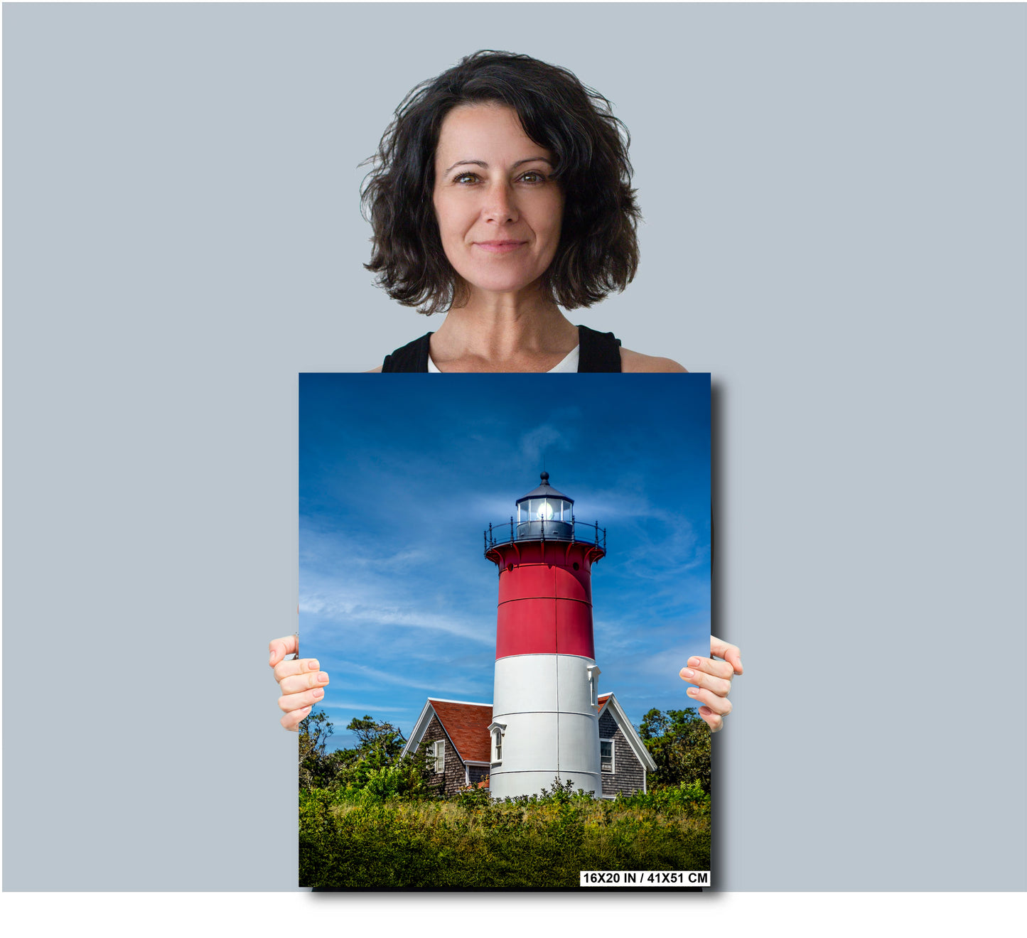 Nauset Lighthouse Print - Cape Cod Lighthouse Nautical Wall Art | Ready to Hang Canvas
