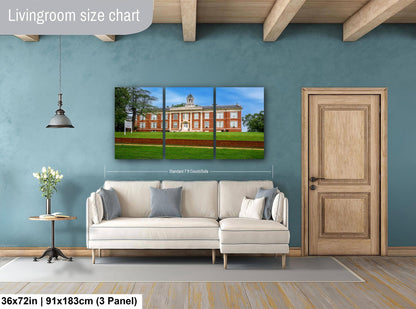 Silsby Hall, Talladega College Alabama, Photography Print, Historic Red Brick Academic Architecture, Classical Columns Campus Wall Art Décor