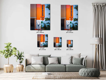 Little Havana Wall Art - Cuba Ocho Sign Print with Pitbull Mr 305 Mural | Miami Urban Decor