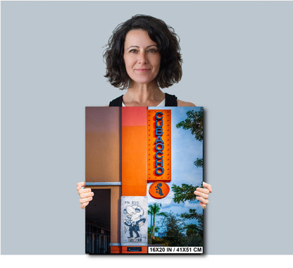 Little Havana Wall Art - Cuba Ocho Sign Print with Pitbull Mr 305 Mural | Miami Urban Decor