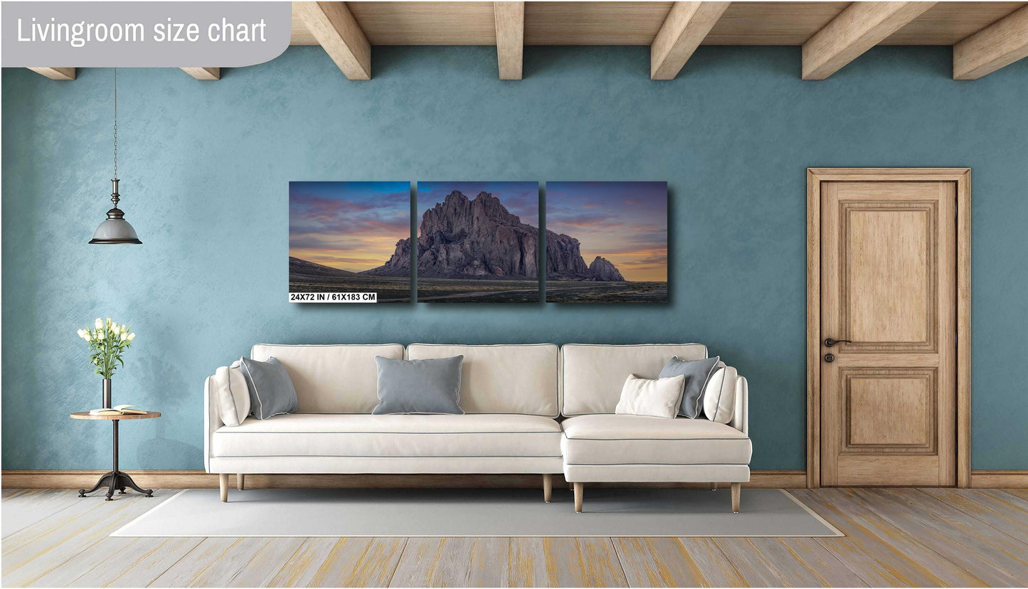 Majestic Shiprock: The Power of Shiprock Monadnock New Mexico Print Wall Art Photography Aluminum/Acrylic/Metal/Canvas