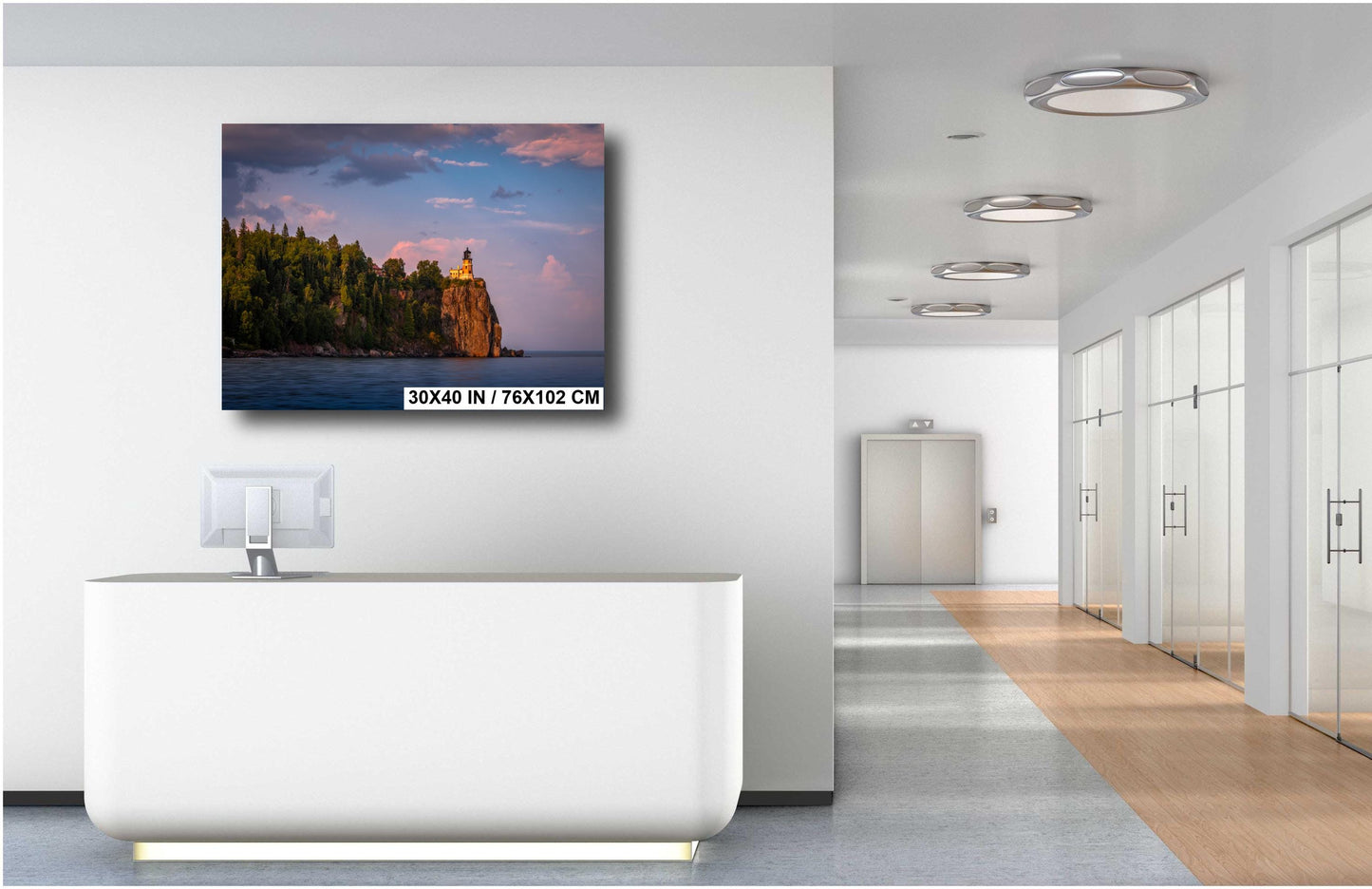 Split Rock Lighthouse at Sunset on Minnesota's North Shore Lake Superior Print Wall Art Nautical Photography Aluminum/Acrylic/Metal/Canvas