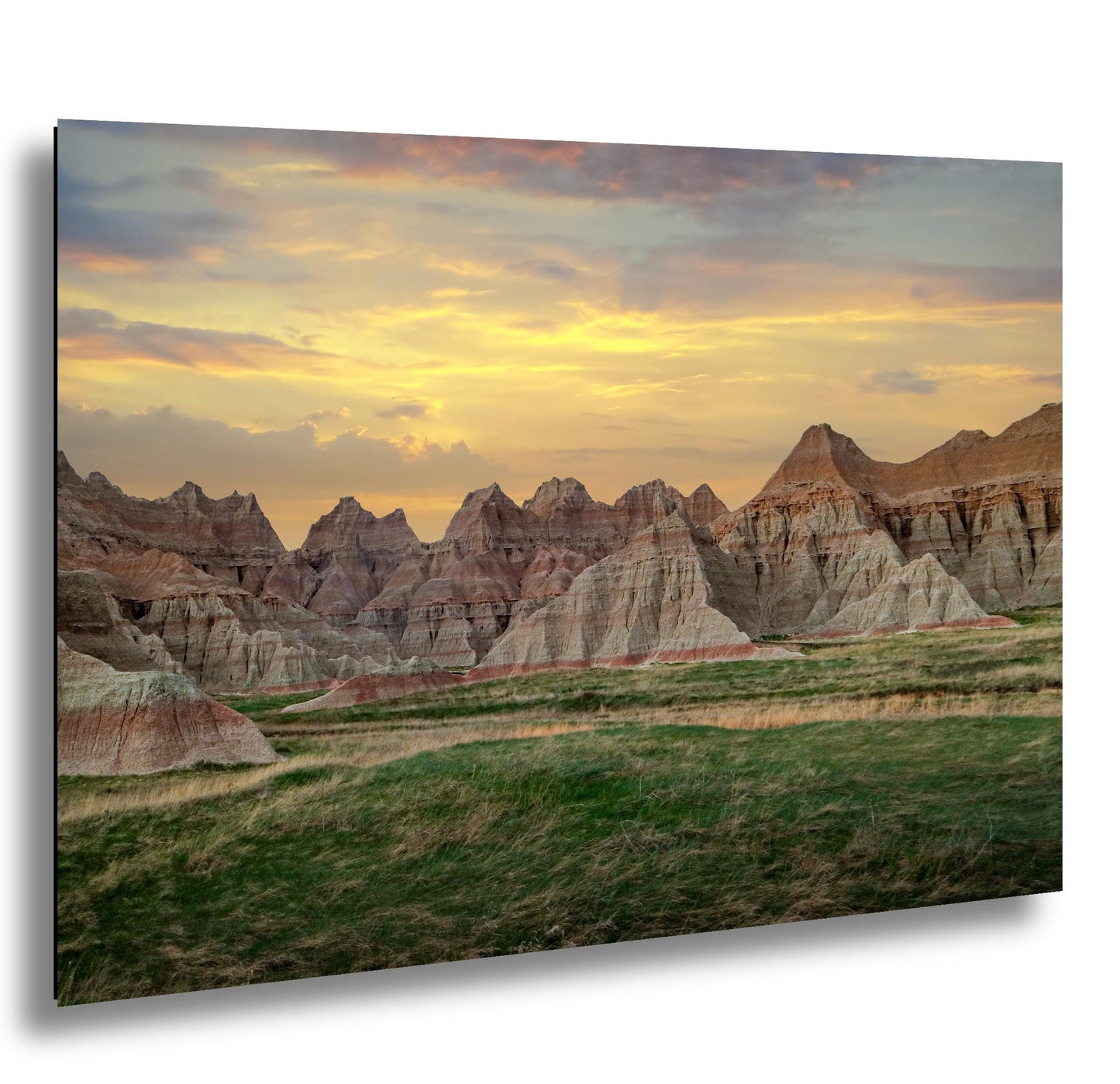 Badlands National Park Cathedral Peaks at Sunset South Dakota Photography Print