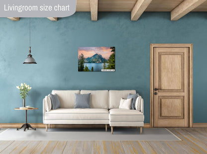 Jewel of the Tetons: Jenny Lake Grand Teton National Park Wall Art Photography Wyoming Metal Aluminum Print