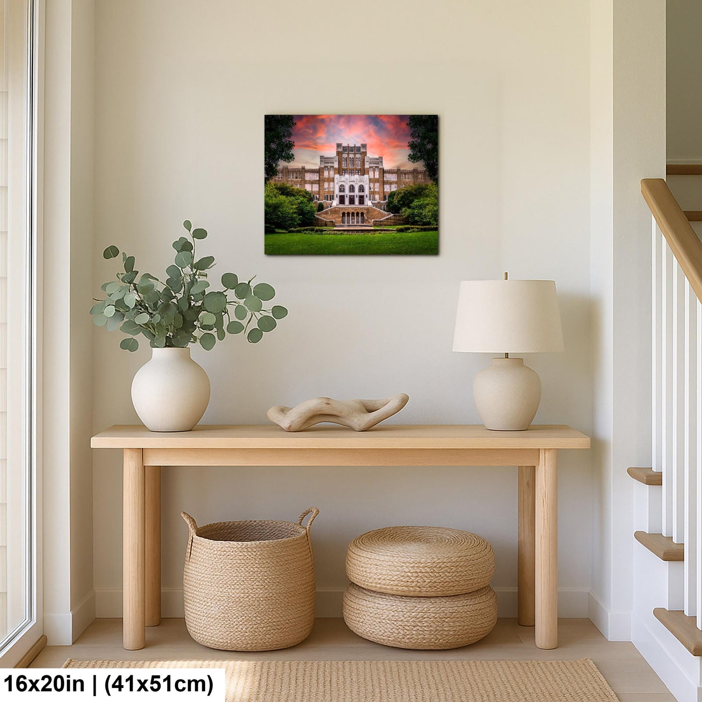 Little Rock Central High School at Sunset Arkansas Photography Print Historic Wall Art