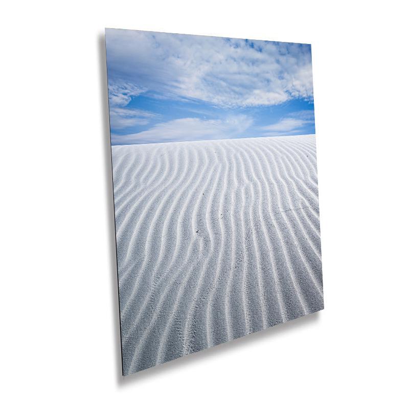 White Sands Beauty: Capturing the Horizon of White Sands National Park Wall Art Print New Mexico Sand Dunes Aluminum/Acrylic/Metal/Canvas