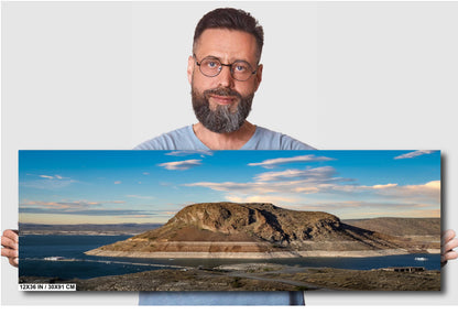 The Great Elephant Butte Rock: Elephant Butte Lake State Park Reservoir New Mexico Wall Art Print Aluminum/Acrylic/Metal/Canvas