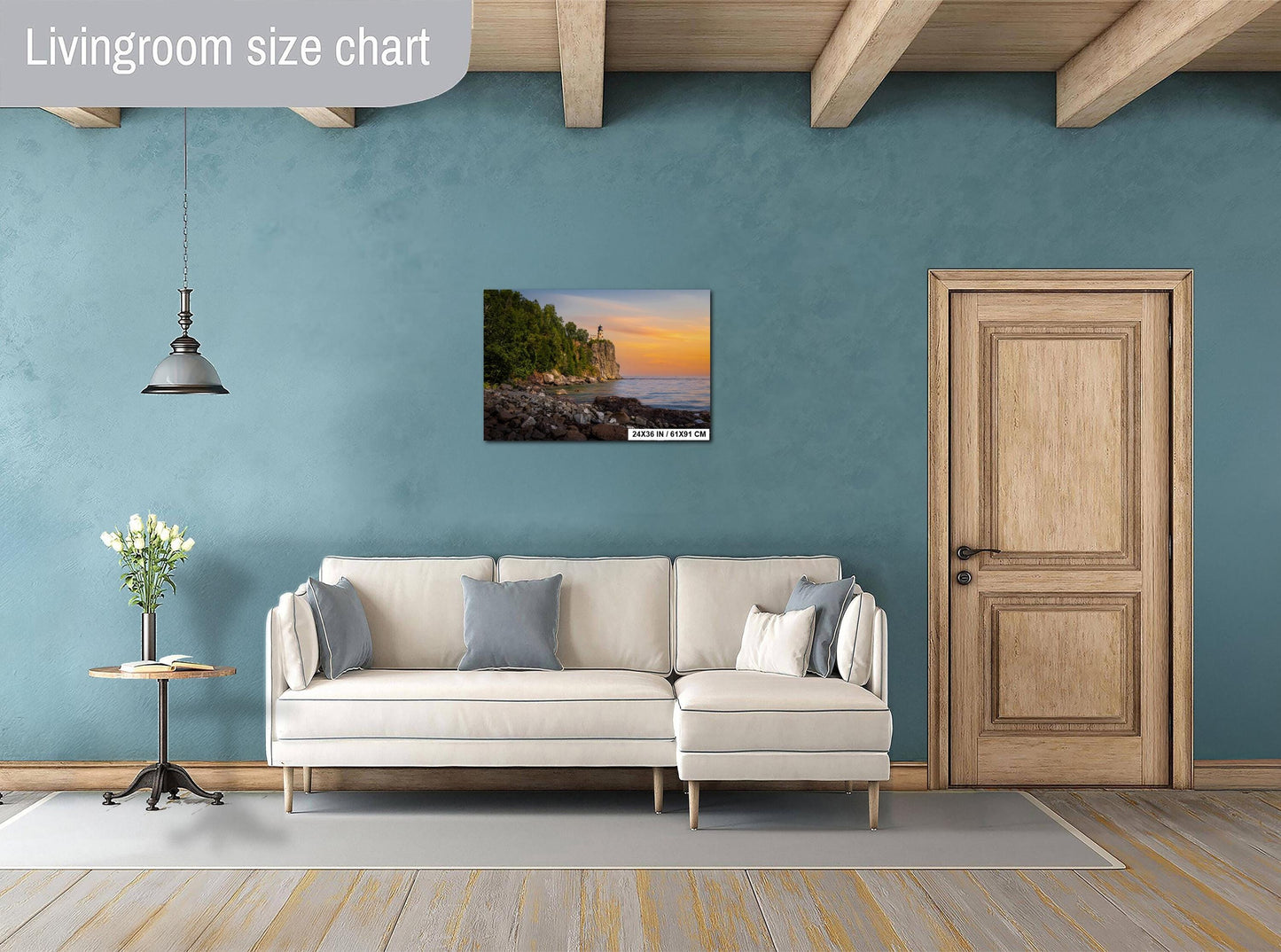 Golden Hour at Split Rock Lighthouse on Minnesota's North Shore, Lake Superior Print Wall Art Photography Aluminum/Acrylic/Metal/Canvas