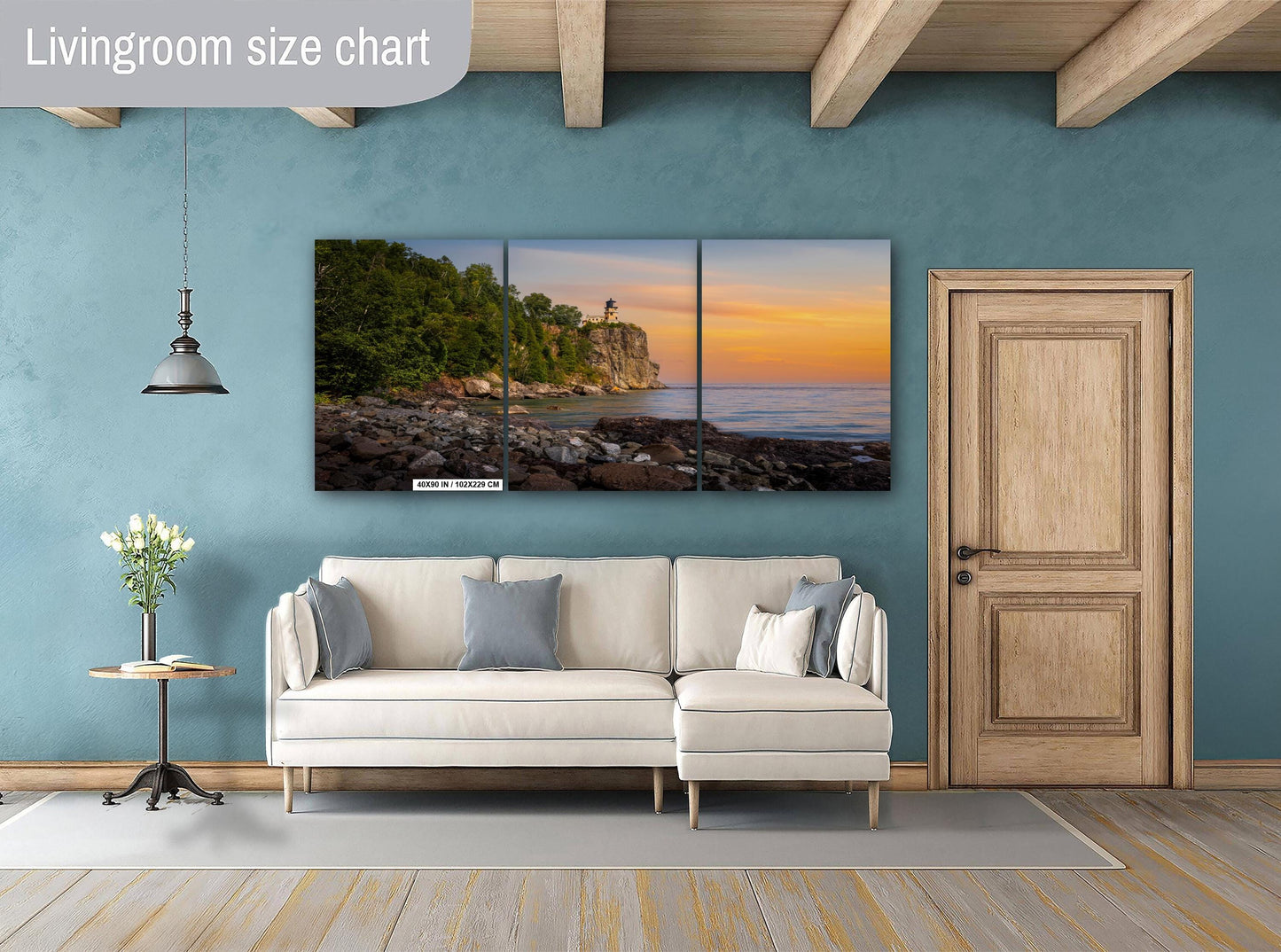 Golden Hour at Split Rock Lighthouse on Minnesota's North Shore, Lake Superior Print Wall Art Photography Aluminum/Acrylic/Metal/Canvas