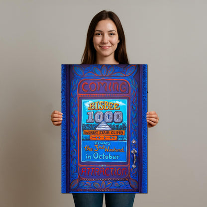 Bisbee Arizona 1000 Mural Door Photography Print, Great Stair Climb Wall Art