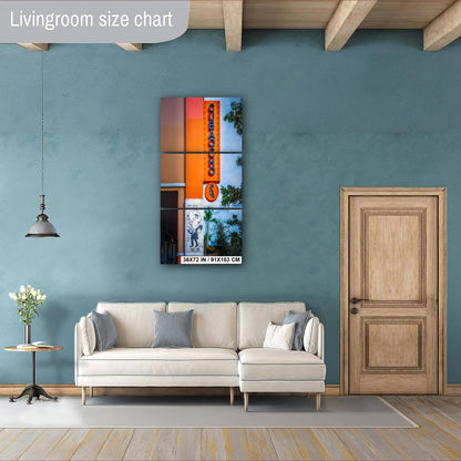 Little Havana Wall Art - Cuba Ocho Sign Print with Pitbull Mr 305 Mural | Miami Urban Decor