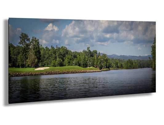 Lush Shorelines of The Cliffs at Keowee Vineyards Golf Course Lake South Carolina Wall Art Print Nature Aluminum/Metal/Canvas Hanging