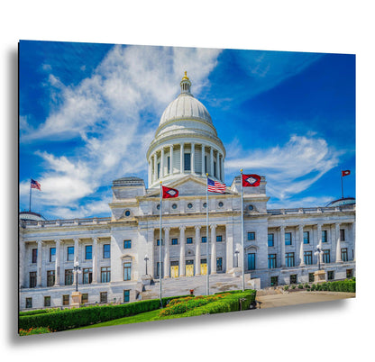 Domed Arkansas State Capitol Building Little Rock Arkansas Photography Print Wall Art
