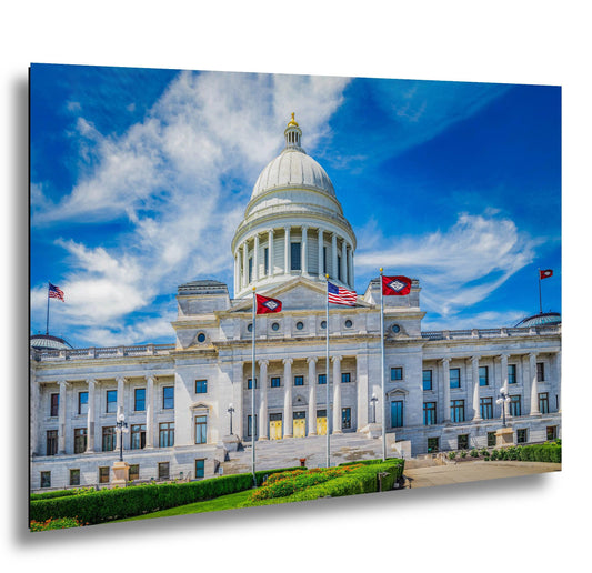 Domed Arkansas State Capitol Building Little Rock Arkansas Photography Print Wall Art