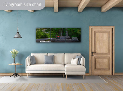 Great Smoky Mountains National Park Sign and Forest Road Photography Print, Wall Art Tennessee Landscape Decor