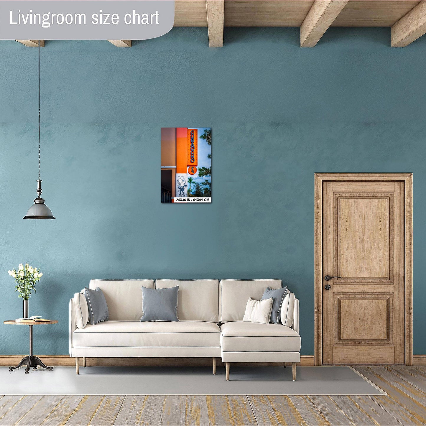 Little Havana Wall Art - Cuba Ocho Sign Print with Pitbull Mr 305 Mural | Miami Urban Decor