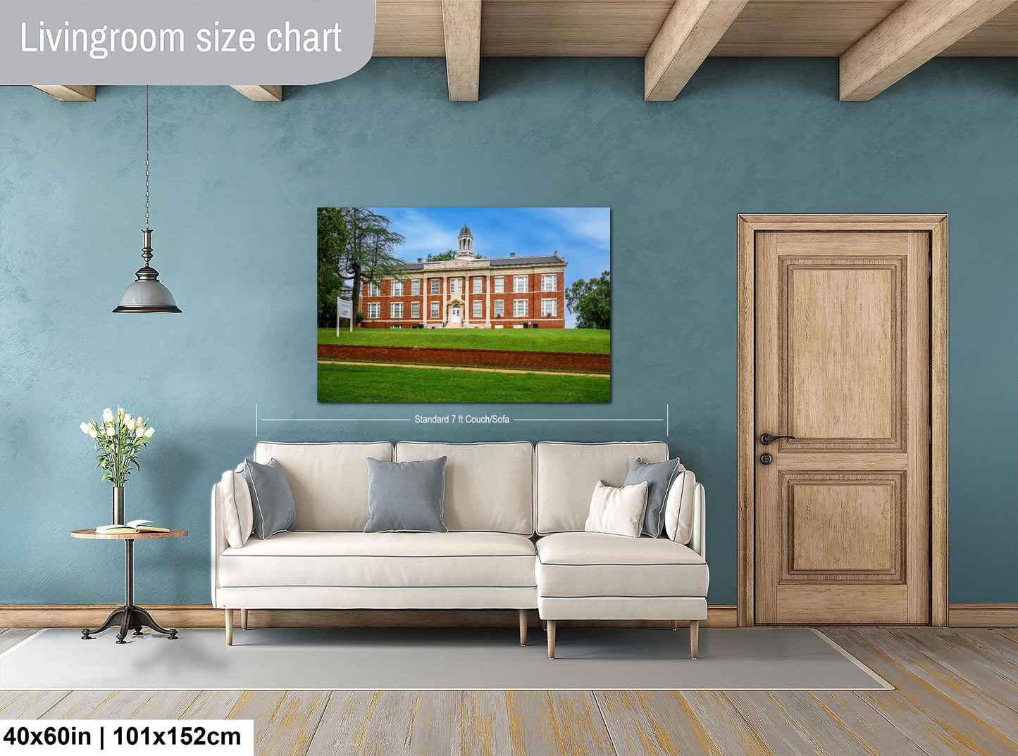 Silsby Hall, Talladega College Alabama, Photography Print, Historic Red Brick Academic Architecture, Classical Columns Campus Wall Art Décor
