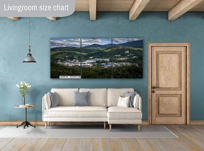 Gatlinburg TN Scenic Mountain Overlook Photography Print Canvas Metal Aluminum Wall Art Landscape Home Office Decor