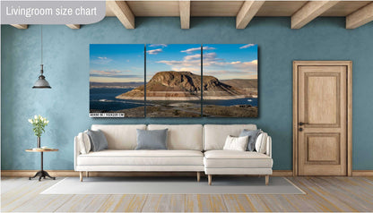 The Great Elephant Butte Rock: Elephant Butte Lake State Park Reservoir New Mexico Wall Art Print Aluminum/Acrylic/Metal/Canvas
